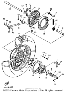 XV1100D Переднее колесо