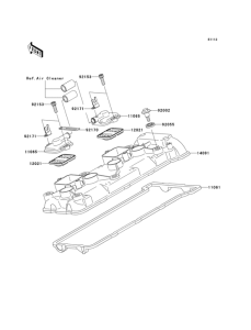 ZX600 Крышка головки цилиндров