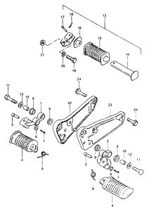 GS550 Подножки