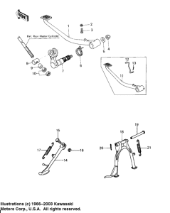 KZ650 Stands / brake pedal