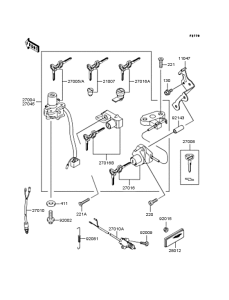 ZX400 Замок зажигания