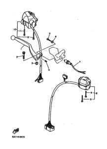 FZR1000 FZR1000W Interruptor  manillar&palanc