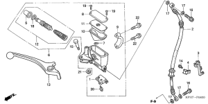 ANF125 Fr. brake master cylinder