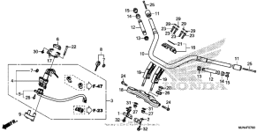 CTX1300 (ABS) Handlebar + top bridge