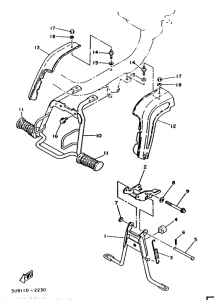 MA50 Stand. footrest