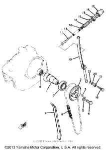 SR250G Цепь механизма газораспределения