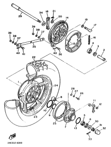XV1000SE Переднее колесо