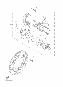 XVS950CU (ABS) フロントブレ-キキヤリパ