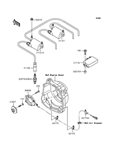 ZR400 Катушка зажигания