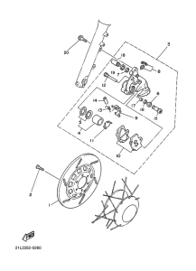 SR250 Pinza de freno delantero