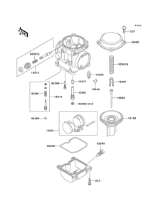 EX500 Детали карбюратора