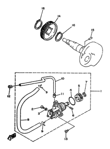 YA50R Масляный насос