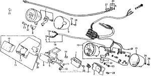 VT750C Спидометр + тахометр