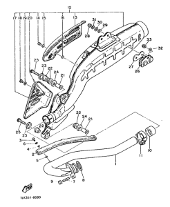 XT500 Выхлопная система