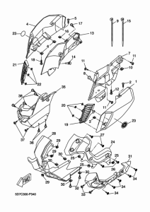 MT125 Обтекатель 1