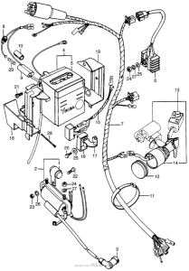 CT90 Wire harness + battery