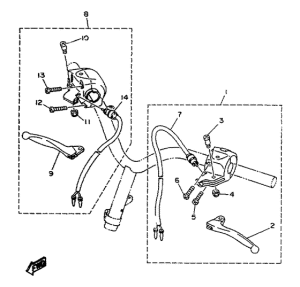 YA50F Interruptores de manillar. pal