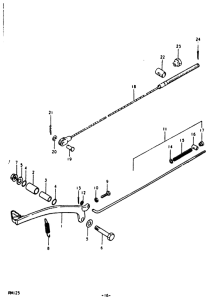 RM125 Передний суппорт