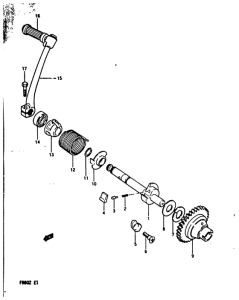 FR80 Ножной стартер