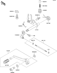 ZR750 Механизм переключения передач