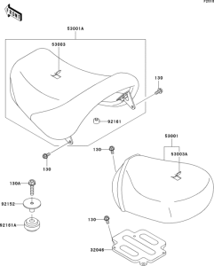 VN1500 Сиденье