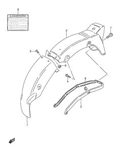 AX115 Заднее крыло