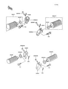 Z550 Подножки