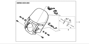 GL1500CD Windshield kit