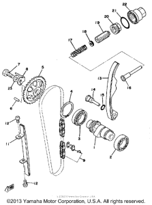TT500D Цепь механизма газораспределения