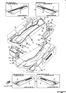 FZR1000 Side cover  /  oil tank