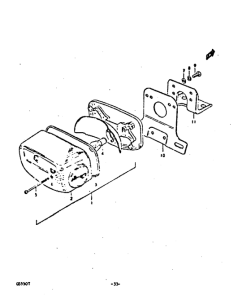 GS550 Задний комбинированный сигнал
