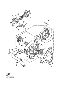 XVZ13TFS Водяная помпа