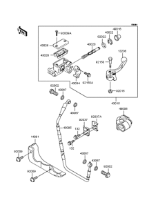 KX125 Главный тормозной цилиндр