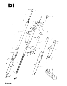 ZR50 Вилка передней оси