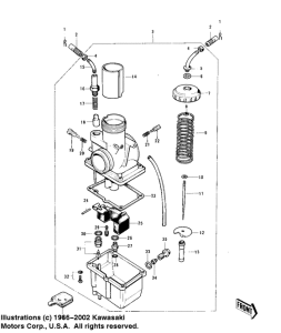 KE125 Carburetor assy