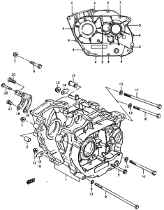 SP370 Картер двигателя
