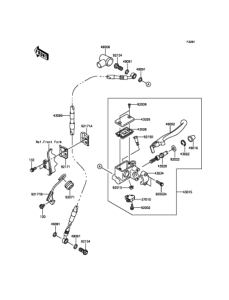 KLX250 フロントマスタシリンダ