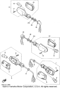 FZR1000GC Поворотники