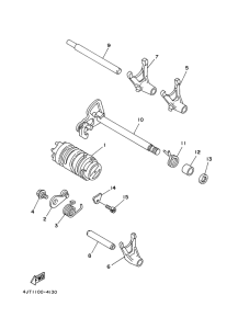 TZ125 Shift cam. fork