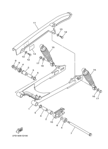 YB125SPD Rear arm & suspension