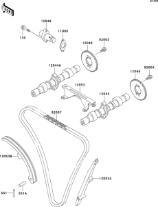 EN500 Распред вал