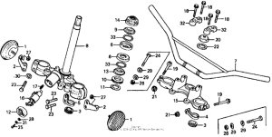 XL125 Handlebar + top bridge