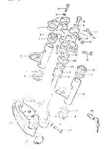 GSX400 Траверса нижняя