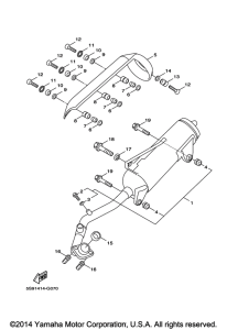 YW125 Выхлопная система