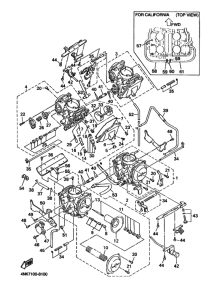 XVZ13A XVZ13AK Carburetor assy