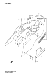 GSX1300R Обтекатель задний