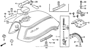CB400 Топливный бак