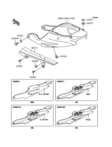 ZX900 Боковые обтекатели