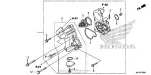GL1800 (ABS) Водяной насос