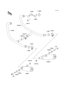 EX500 Глушитель